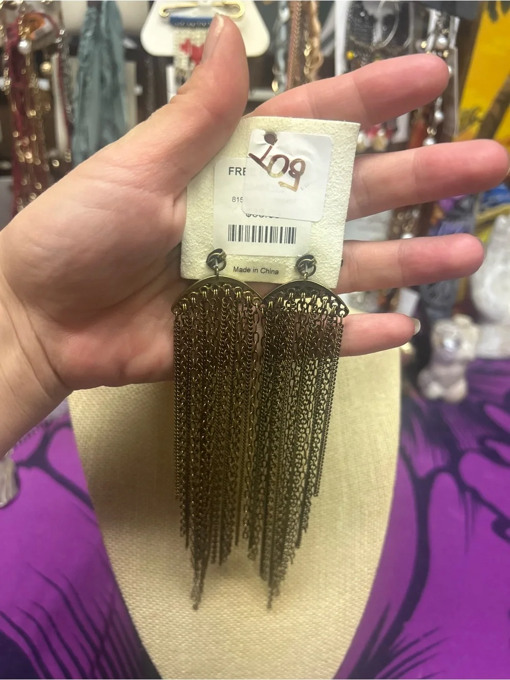 NWT Free People Long Way Earrings